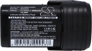 Battery for Worx WX125.3 D-Lite WX126 WX382 WX521 WU288 WX125 WA3503 WA3509 12V