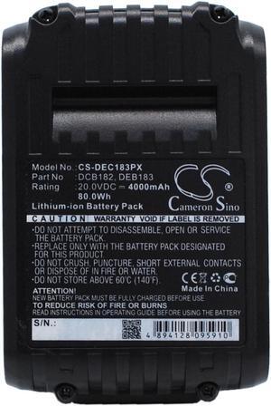 Battery for Dewalt DCD780 DCS381 Klein Tools D3 DCB182 DCB183 DCB184 BAT20-7T14
