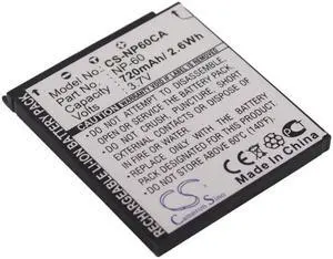 Battery for Casio Exilim EX-FS10 EX-S10 EX-Z90 EX-Z20 EX-Z80 EX-Z9 NP-60 NP60