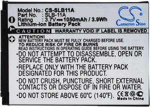 Battery for Samsung EX1 ST1000 TL240 WB100 WB550 WB5500 EA-SLB11A SLB11A SLB-11A