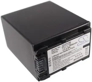 Battery for Sony DCR-SR100 DSLR-A330 HDR-CX110 HDR-XR150 NP-FV100 2850mA Decoded