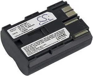 Battery for Canon 40D 50D G1 G2 G3 ZR60 ZR90 BP-508 BP-511 BP-512 BP-514 2000mAh