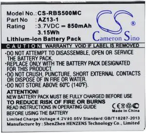 Battery for Xiaomi Yi AZ13-1 AZ13H YDXJ01XY Xiaoyi Ambarella A7LS CS-RBS500MC