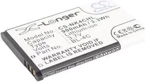 Battery for Nokia 3500 5100 6700 7200 ROLLEI Compactline 83 BL-4C BBA-07 900mAh