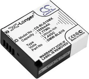 Battery for Panasonic Lumix DMC-GF3 DMC-ZS100 Leica DMW-BLG10 BP-DC15 980mAh