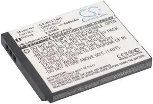 Battery for Panasonic Lumix DMC-F5 DMC-FH10 FS50 DMC-SZ3 SZ9 DMW-BCL7 DMW-BCL7E