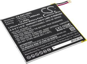 Battery for ONN ONA19TB002 Tablet 8 8" YB2798103 CS-NAT198SL 3400mAh 12.58Wh