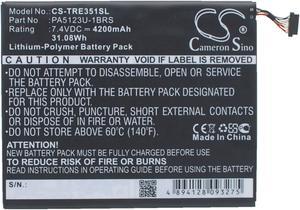 Battery for Toshiba AT10LE-A-108 AT15LE-A32 Excite Pro 10.1 PA5123U-1BRS Tablet