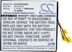 Battery for HP Slate 7 Extreme 32102102 Tablet CS-HPS700SL 3.7v 4000mAh 14.80Wh