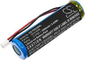 Battery for Testo 320 Combustion Analyzer 0515 5046 CS-TES320SL Li-ion 2600mAh