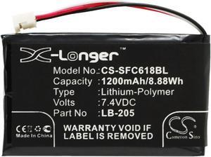 Battery for Safescan 6185 131-0477 LB-205 Payment Terminal CS-SFC618BL 1200mAh