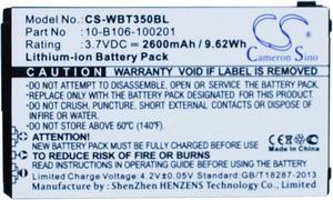 Battery for Widefly BT350 BT-350 DT350 DT-350 10-B106-100201 CS-WBT350BL