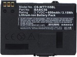Battery for Way Systems MTT 1500 1510 1531 1556 1571 1581 BASIC56 CS-WTT155BL