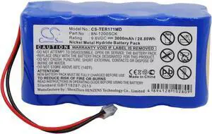 Battery for Terumo pump TE-171 TE-172 8N-1200SCK CS-TER171MD 9.6v 3000mAh Ni-MH