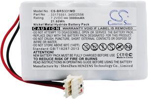 Battery for Braun McGaw Vista Basic Pump 33175551 34502556 OM11443 CS-BRS331MD