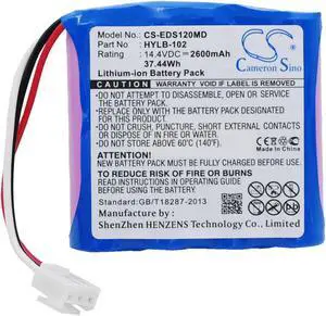 Battery for EDAN SE-3 SE-12 Express VE-300 HYLB-102 SE-300 M3A TWSLB-005 2600mAh