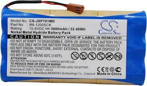 Battery for JMS Pump OT-701 9N-1200SCK CS-JSP701MD 10.8v 3000mAh 32.40Wh Ni-MH