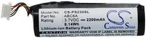 Battery for Philips PMC7230 PMC7230/17 ABC6A Media Player CS-PS230SL 3.7v 2200mA