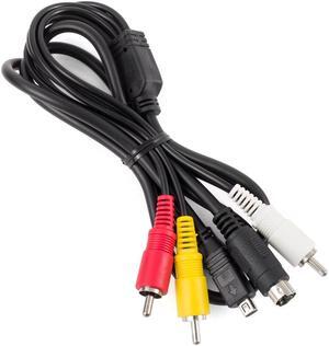 AV Cable for Sony VMC-15FS S-Video RCA DCR-SR47 HDR-FX7 DCR-SX40 HDR-CX100 HDR-CX100B HDR-SR11