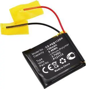 Battery for Pebble 401S E-Paper Steel Watch 2 P121112 Smartwatch CS-PEB112SH