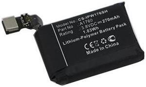 Battery for Apple MNNN2LL/A MP032LL/A Watch 2 38mm A1760 CS-IPW176SH