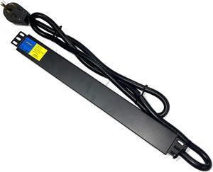 50A 200-250V PDU Power Distribution Unit NEMA 6-50P Meter Surge Protector C13