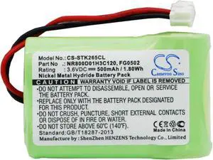 Battery for France Telecom Amarys 265 265SF 275 285 465SF FG0502 NR800D01H3C120
