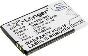 Battery for ADT Command Secondary Color Touchscreen Keypad P-504478 CS-ADS478BT
