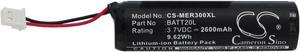 Battery for MIDLAND BATT20L ER200 ER300 DAB Digital CS-MER300XL 3.7v 2600mAh
