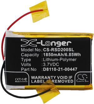 Battery for Roberts Sports Dab2 D8110-21-00447 DAB Digital CS-RSD200SL 1850mAh