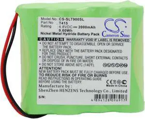 Battery for Schaub Lorentz TL900 T415 DAB Digital CS-SLT900SL 4.8v 2000mAh