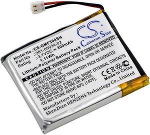 Battery for Garmin Fenix 3 HR 361-00034-02 Smartwatch CS-GMF300SH 3.7v 300mAh