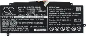 Battery for Toshiba Satellite P55W Radius 12 15 P50W P000602690 PA5189U-1BRS