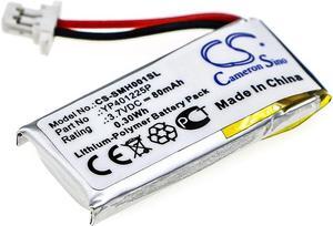 Battery for Sena 10U-AR-01 10U-HR-01 SC-HR01 YP401225P Headset CS-SMH001SL 80mAh