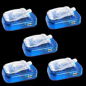 5 Pack Mini Small Universal Battery Charger w/ USB Port 3.7V 200mAh~3000mAh