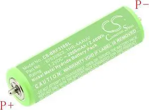 Battery for Panasonic ERDGP72 WER160L2506 HFR-AA1100 Braun 5885 67030923 0025864