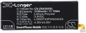 Battery for ZTE Nubia Z7 Max Dual NX505J Li3803T43P3hB34243 Li3830T43P3hB34243i