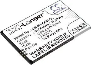 Battery for Kyocera DuraForce Pro 2 E6910 E6920 5AAXBT122JAA SCP-72LBPS Mobile