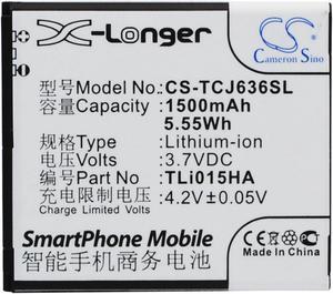 Battery for TCL J636D TLi015HA Mobile SmartPhone CS-TCJ636SL 3.7v X-Longer