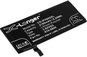 XL Battery for Apple iPhone 6 616-0804 616-0805 616-0806 616-0809 3.82v 2160mAh