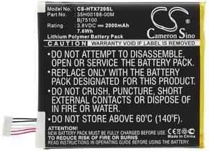 Battery for HTC One XS 35H00188-00M 35H00188-00P 35H00191-00M BJ75100 BM35100