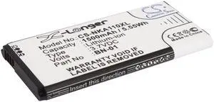 Battery for Nokia A110 Normandy RM-1053 RM-980 X Plus X+ BN-01 CS-NKA110XL