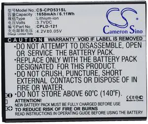 Battery for Coolpad 5311 7251 CPLD-121 Mobile SmartPhone CS-CPD531SL 3.7v Li-ion