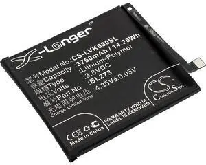 Battery for Lenovo K6 Note Dual SIM K8 Plus BL273 CS-LVK630SL 14.25Wh X-Longer