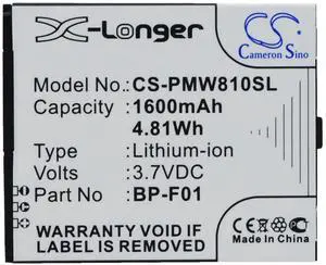 Battery for PHICOMM FWS610 FWS810 BP-F01 Mobile SmartPhone CS-PMW810SL 3.7v
