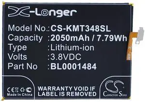 Battery for KAZAM Thunder 348 Tornado BL0001484 Mobile SmartPhone CS-KMT348SL