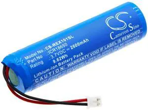 Battery for RESCOMF XD101 ICR18IB650 Ozone Cleaner CS-REX101SL 3.7v Li-ion