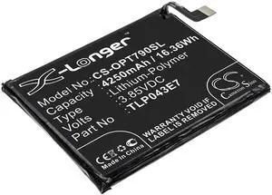 Battery for T-Mobile TLP043E7 TLp043E1 Revvl 5G CS-OPT790SL 3.85V Li-Polymer Battery for T-Mobile TLP043E7 TLp043E1 Revvl 5G CS-OPT790SL 3.85V Li-Polymer