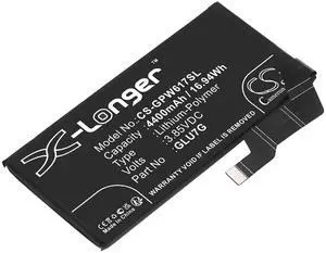 Battery for Google GLU7G Pixel 6a GB17L 5G GB62Z GX7AS G1AZG CS-GPW617SL 3.85V Battery for Google GLU7G Pixel 6a GB17L 5G GB62Z GX7AS G1AZG CS-GPW617SL 3.85V