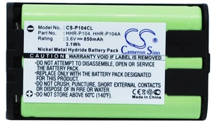Battery for Panasonic HHR-P104 HHR-P104A TYPE 29 GE TL96411 Radio Shack 23-968 Battery for Panasonic HHR-P104 HHR-P104A TYPE 29 GE TL96411 Radio Shack 23-968